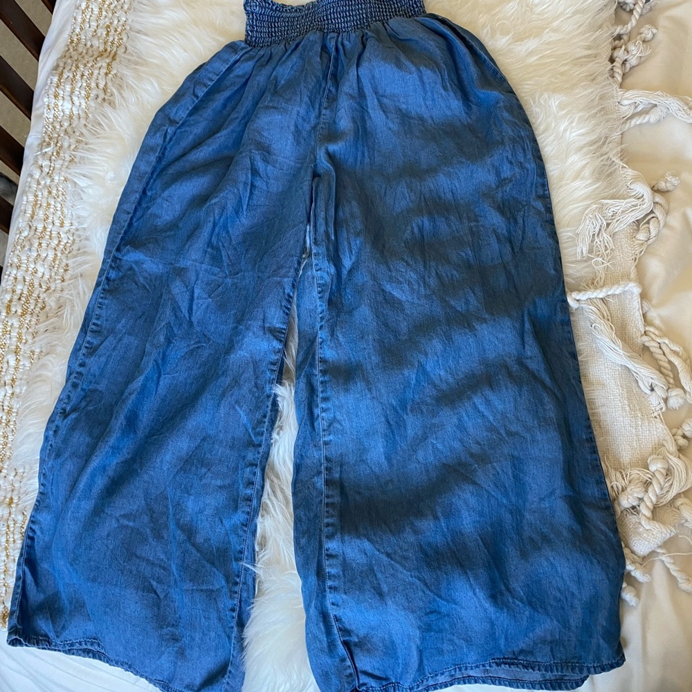 Michael Kors Blue Gaucho Capri Pants